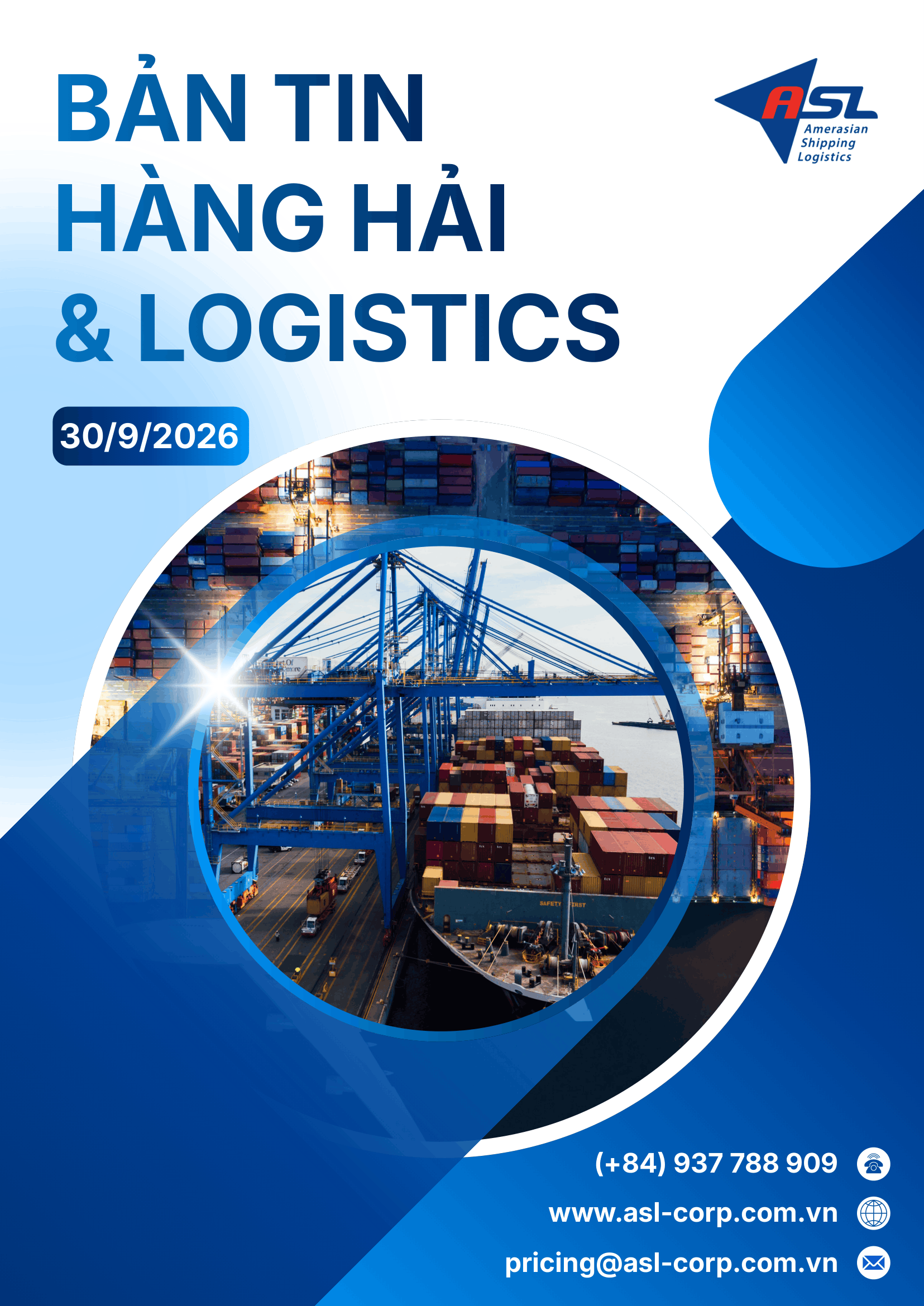 ĐIỂM TIN THỊ TRƯỜNG LOGISTICS THÁNG 9 - 2026